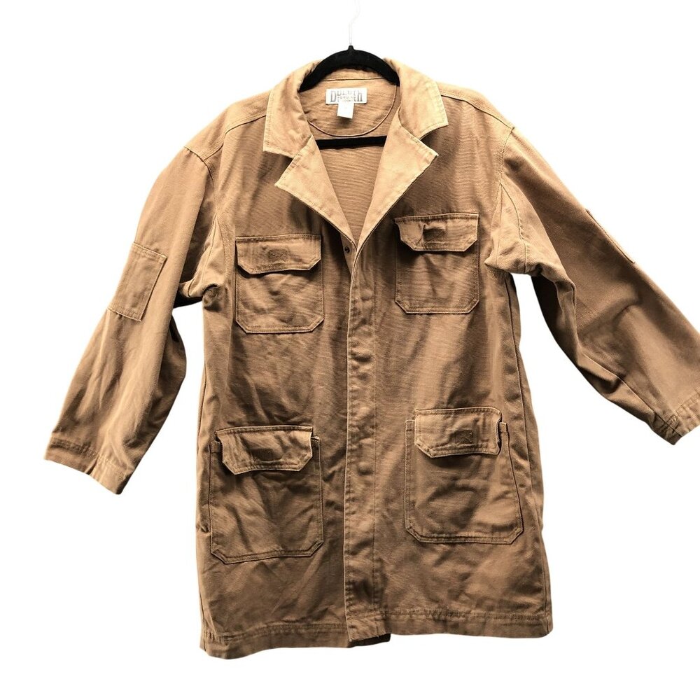 Duluth Trading Cotton Canvas Chore Jacket Mens M Barn Coat Tan Rugged‎ Outdoors